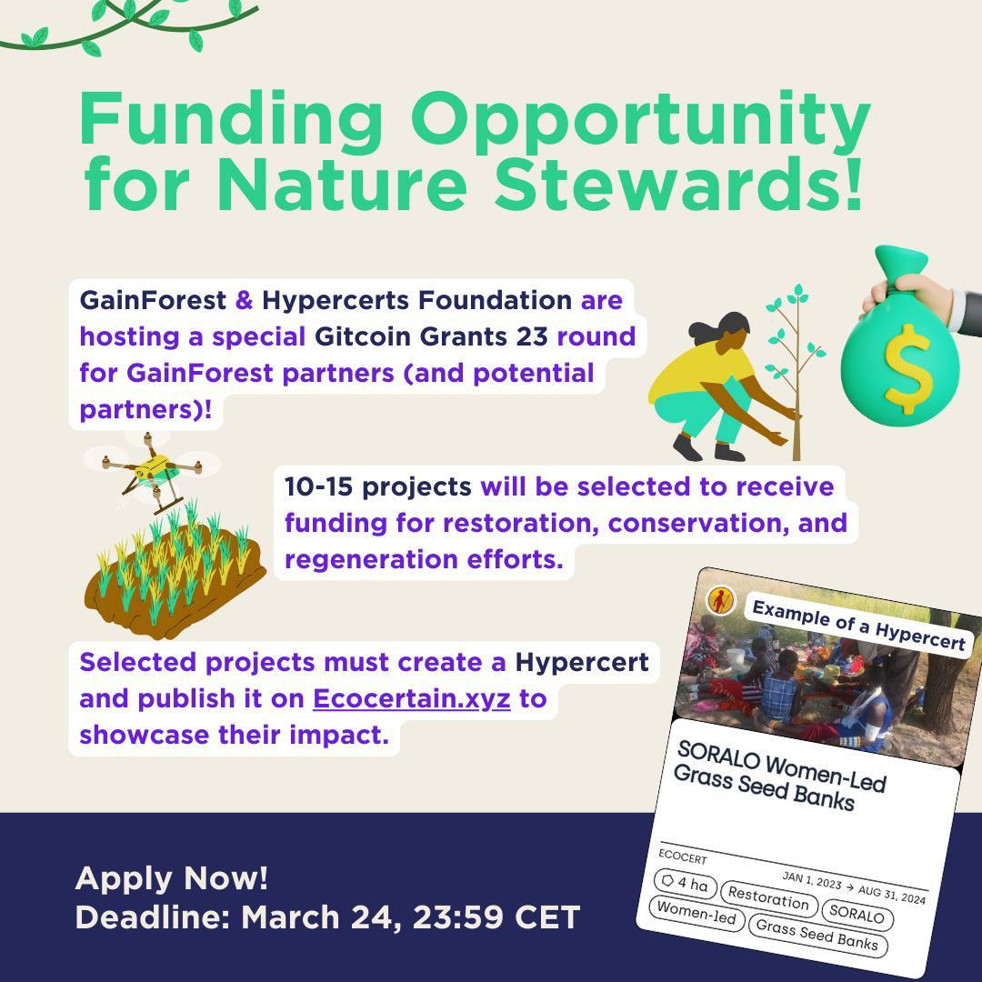 Hypercerts For Nature Gitcoin Round